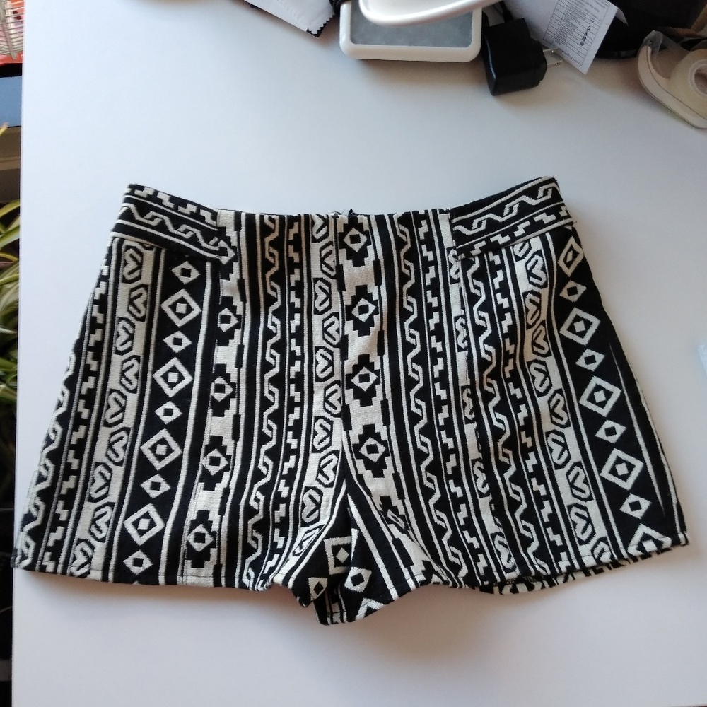 Woven Tribal Pattern Shorts